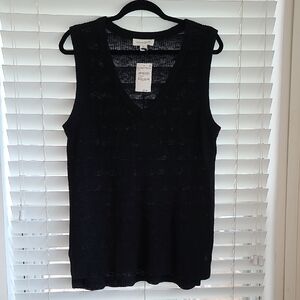 Treasure & Bond Black Muscle Tee Tank Top
